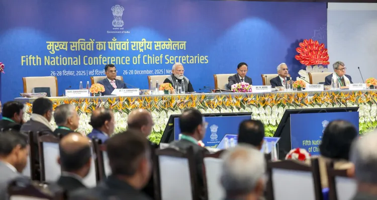 What was discussed in PM Modi's fifth Chief Secretaries meeting?