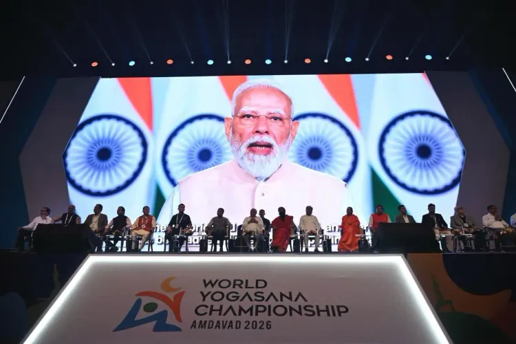 PM Modi opens 1st World Yogasana Championship 2026 in Ahmedabad
