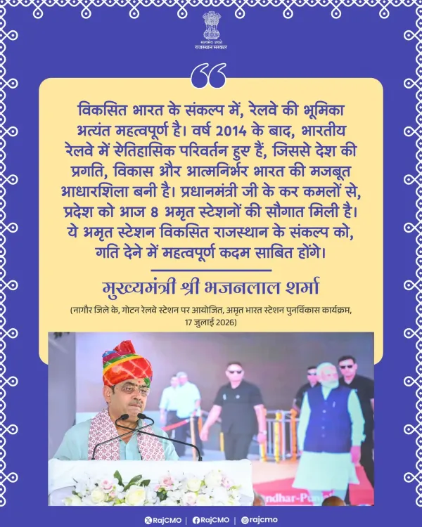 PM Modi gifts Rajasthan 8 Amrit Stations on July 18
