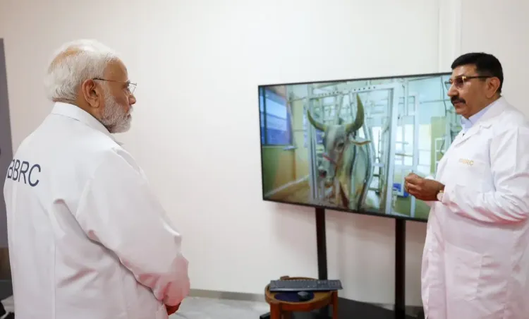 PM Modi hails Banaskantha bovine research centre