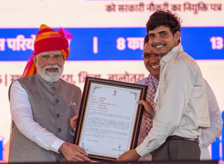 PM Modi Hands Appointment Letters to 54,000 Rajasthan Youth