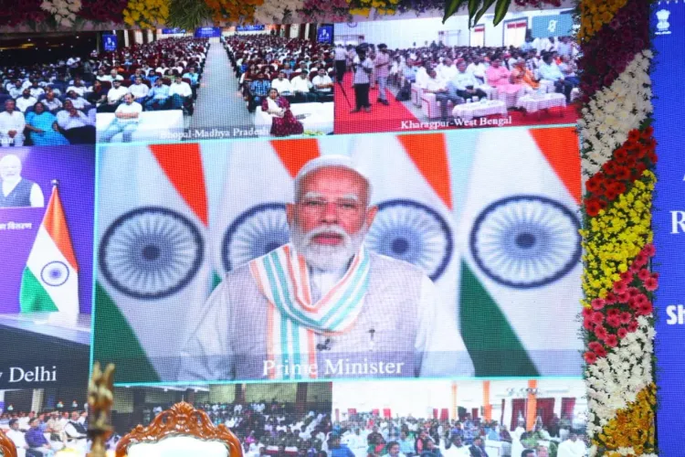 PM Modi Hands Out 51,000 Govt Job Letters at Rozgar Mela