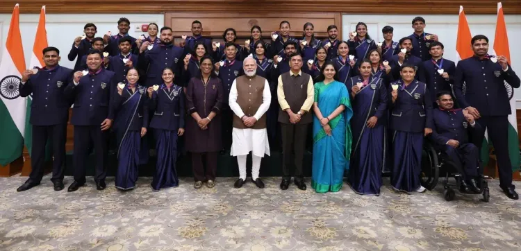 PM Modi hosts Commonwealth Games 2026 medal winners at Lok Kalyan Marg