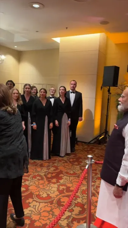 PM Modi in Bratislava: Slovak Ensemble Sings Vande Mataram