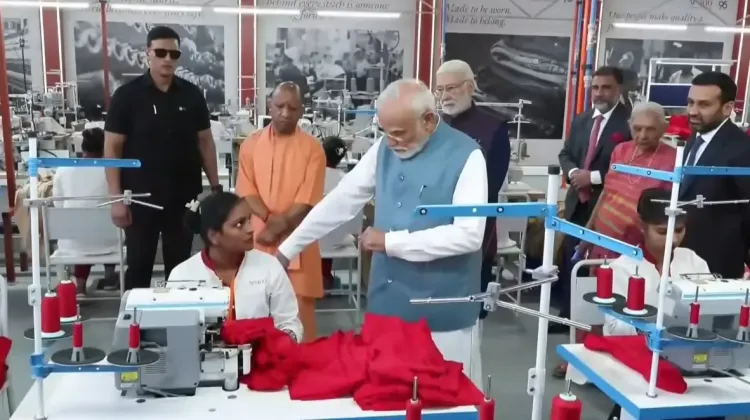 PM Modi inaugurates Varanasi garment facility, to attend Air Force Day 2026