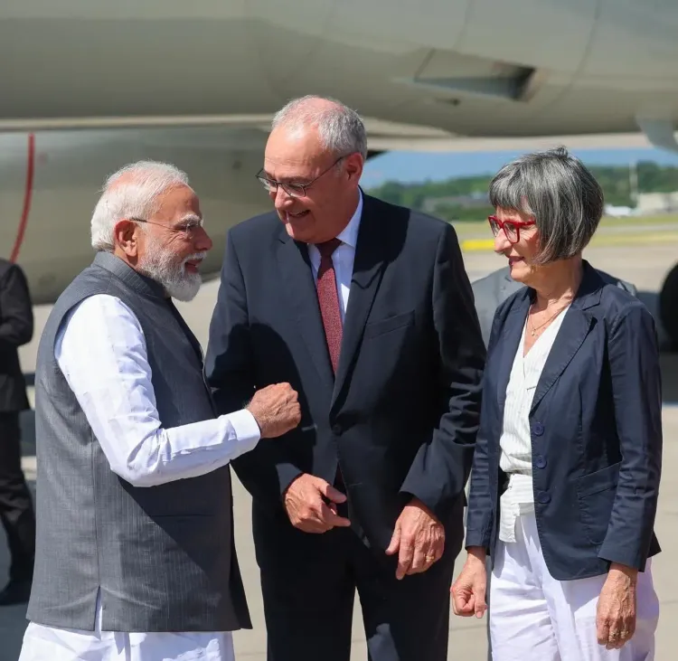 जिनेवा में स्विट्जरलैंड के राष्ट्रपति पारमेलिन ने PM मोदी का किया स्वागत, G7 समिट के लिए एवियन रवाना