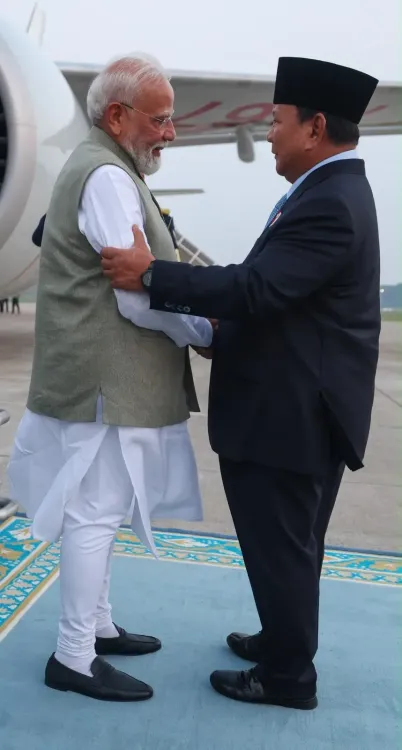 PM Modi Lands in Jakarta, to Hold Talks With President Prabowo