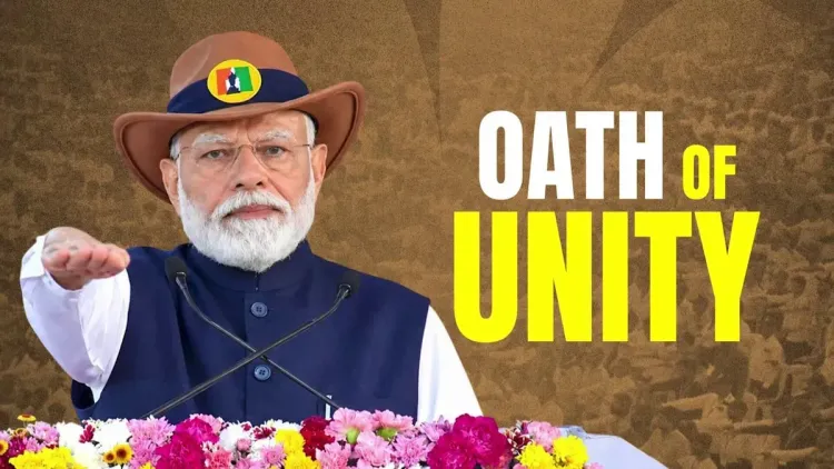PM Modi Leads Unity Pledge at Statue of Unity on Rashtriya Ekta Diwas