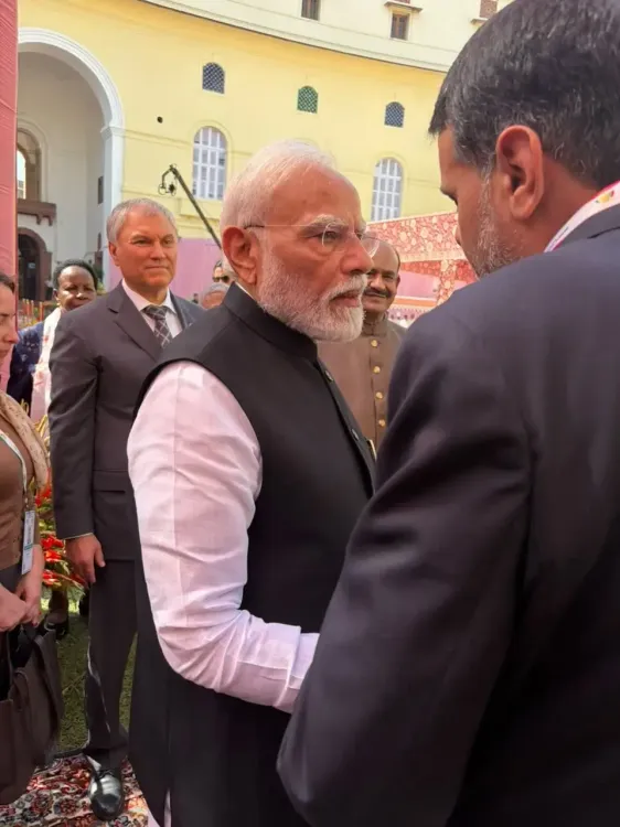 PM Modi meets Iranian parliamentary delegation at 12th BRICS Forum in New Delhi