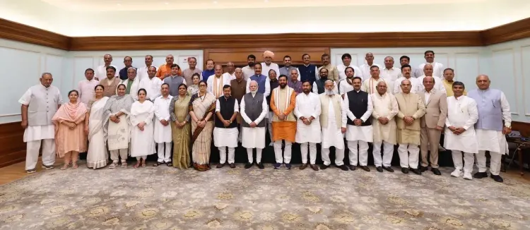 PM Modi meets all Haryana BJP MLAs at 7 Lok Kalyan Marg