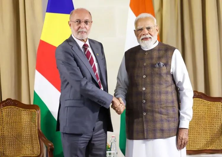 PM Modi Meets Seychelles Opposition Leader Bernard Georges