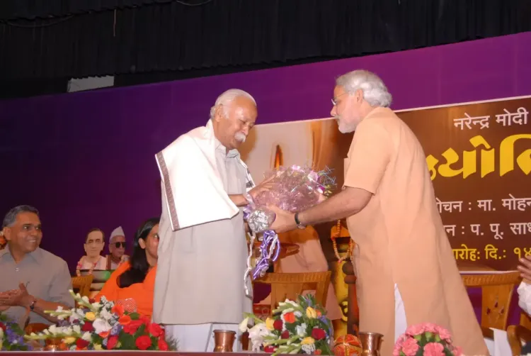 Did PM Modi Celebrate Mohan Bhagwat's 75 Years of Dedication to Society?