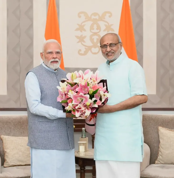 क्या प्रधानमंत्री नरेंद्र मोदी ने उपराष्ट्रपति सीपी राधाकृष्णन से महत्वपूर्ण मुलाकात की?