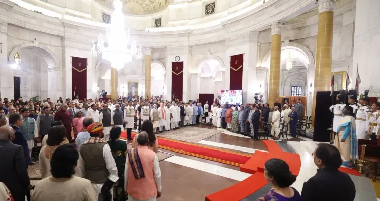 PM Modi Shares Glimpses From Padma Awards Ceremony