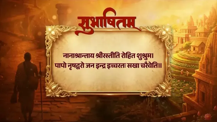 PM Modi Shares Sanskrit Verse on Perseverance, Urges Nation to Keep Moving