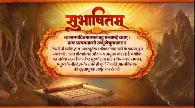 PM Modi Shares Sanskrit Verse on Respect and Self-Worth