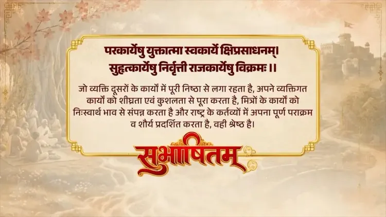 PM Modi shares Sanskrit verse on statecraft and governance