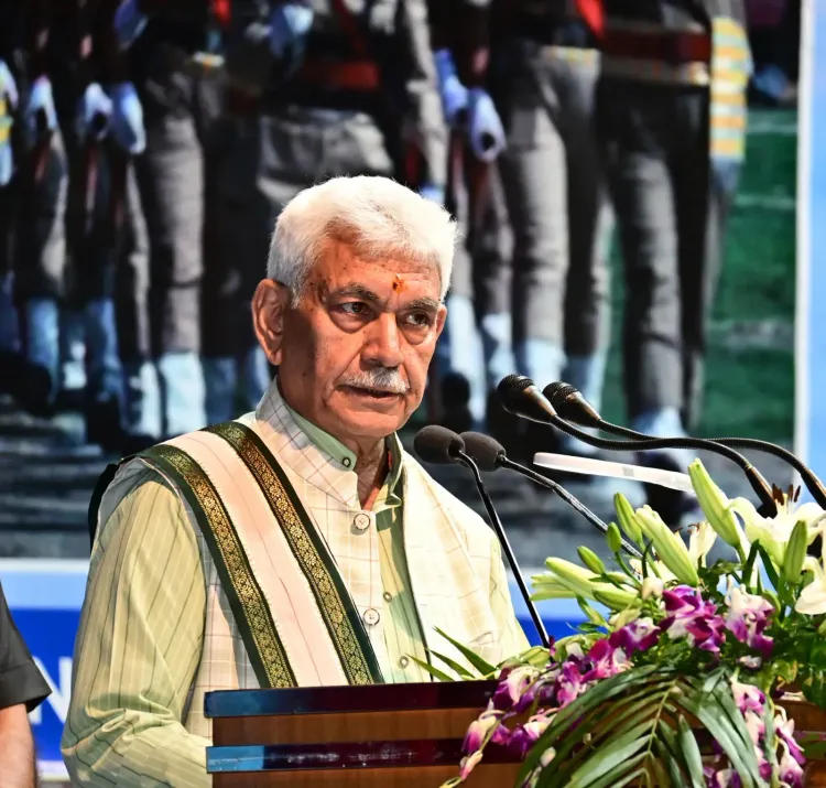 J&K L-G Sinha urges 3,200 new police constables to stay vigilant against terrorism