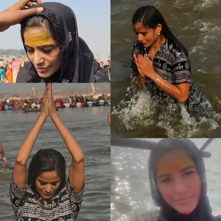 Poonam Pandey Seeks Spiritual Cleansing at Maha Kumbh Following Controversial 'Death Drama'