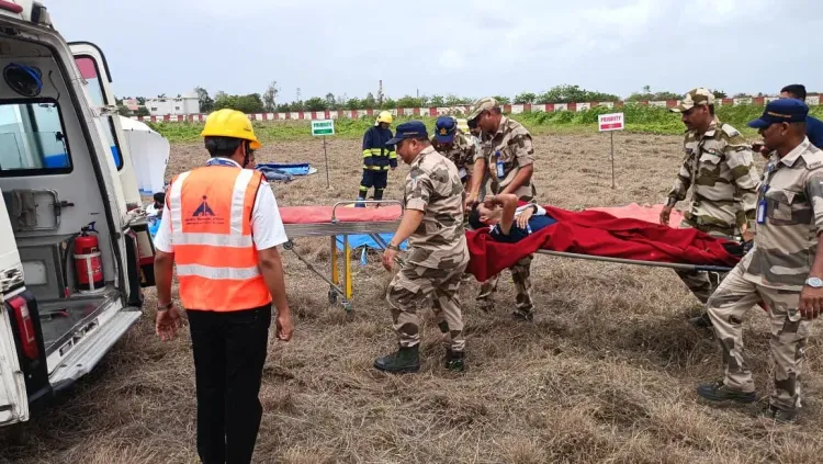 पोरबंदर एयरपोर्ट पर मल्टी-एजेंसी मॉक ड्रिल: सीआईएसएफ, एएआई और पुलिस ने परखी आपदा तैयारी