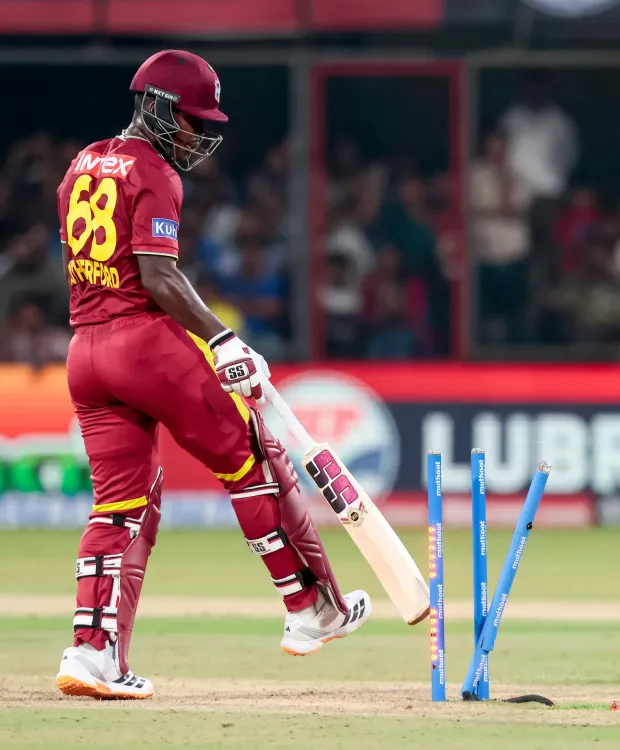 Powell, Rutherford reprimanded with demerit points for ICC code breach in Ranchi T20I