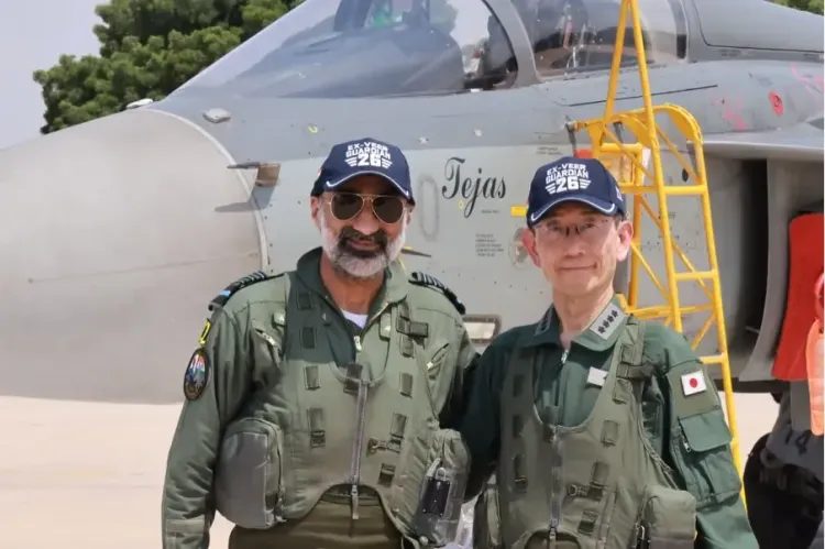 Japan's Air Chief flies Tejas at Exercise Veer Guardian-2026 in Jodhpur