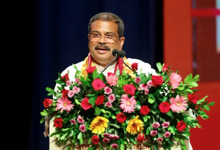Pradhan hails book launch on revered Swamiji, links legacy to Viksit Bharat