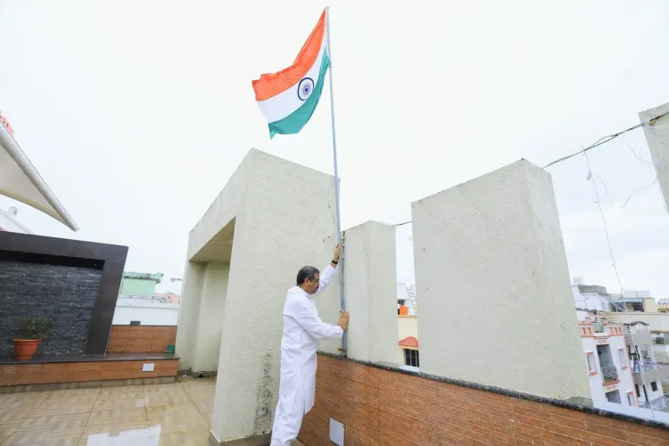 Pradhan hoists Tricolour in Bhubaneswar for Har Ghar Tiranga