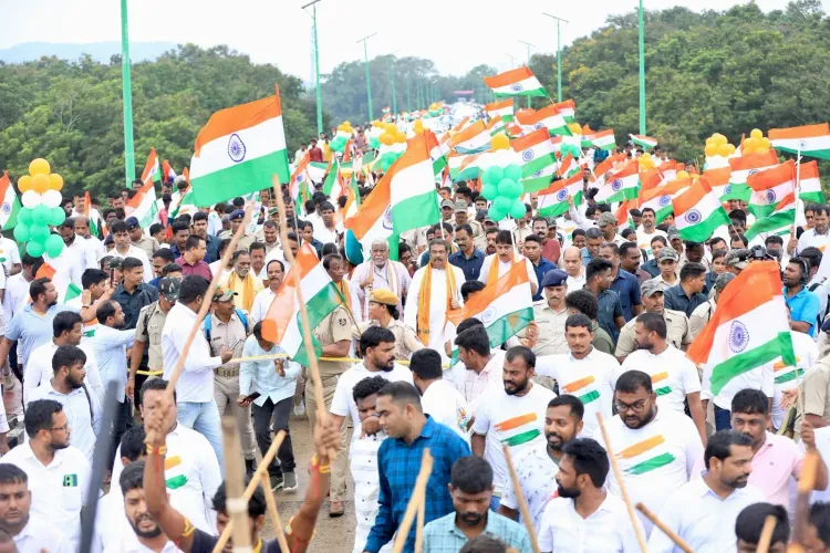 Pradhan joins Tiranga Padayatra at Shaheed Baji Rout's birthplace