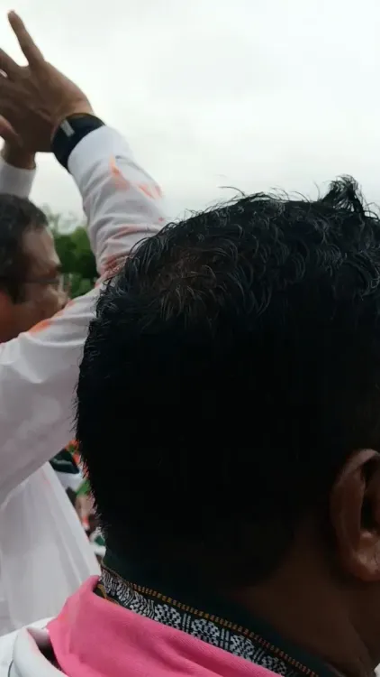 Pradhan joins Tiranga Yatra in Sambalpur, Odisha