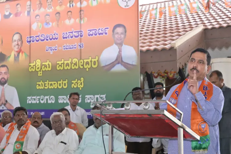 Pralhad Joshi campaigns for BJP's Sankanoor in Shiggaon