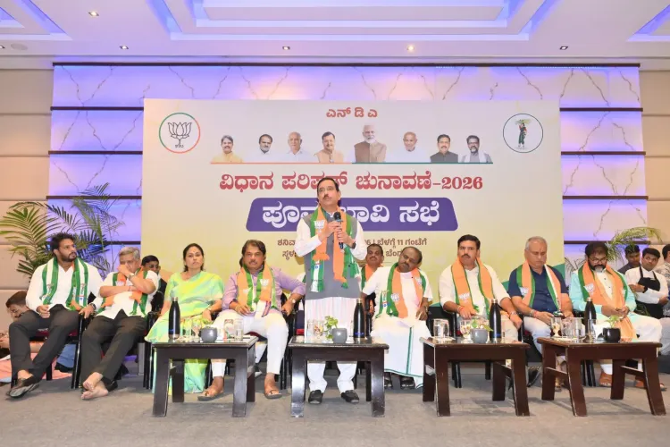 Pralhad Joshi chairs NDA pre-poll meet for Karnataka Council polls