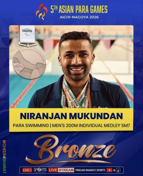 Pralhad Joshi Hails Niranjan Mukundan's Para Games Bronze