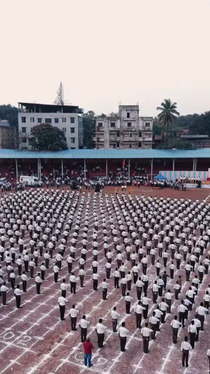 Pralhad Joshi Joins RSS Vijayadashami Pathasanchalana in Hubballi