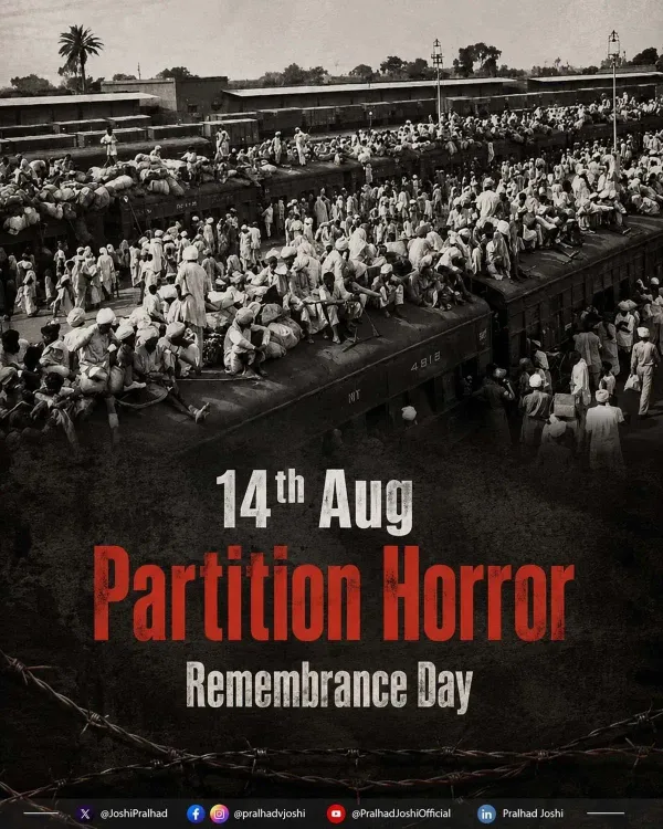 Pralhad Joshi Marks Partition Horrors Remembrance Day