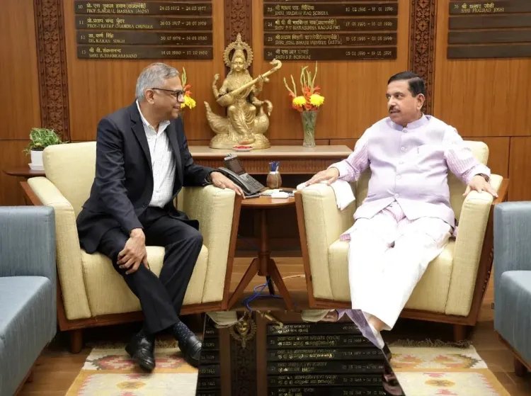 Pralhad Joshi meets Tata Sons Chairman N Chandrasekaran