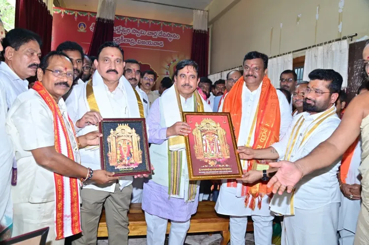 Pralhad Joshi Offers Prayers at Kanaka Durga Temple, Vijayawada