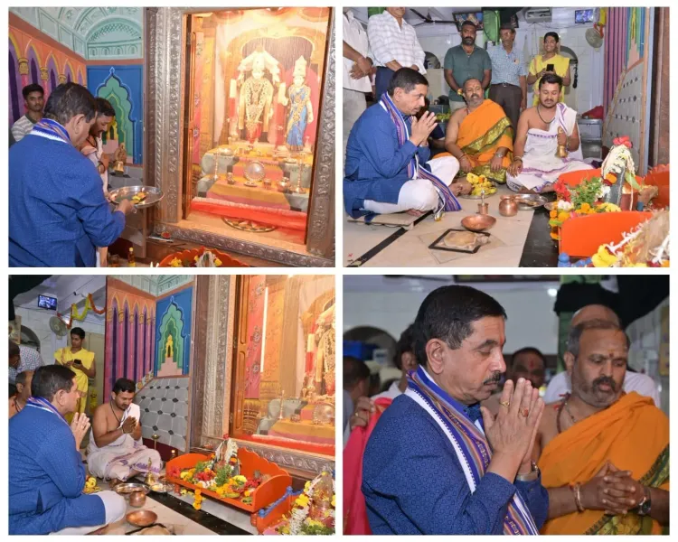 Pralhad Joshi Seeks Vijayadashami Blessings at Dharwad, Hubballi Temples