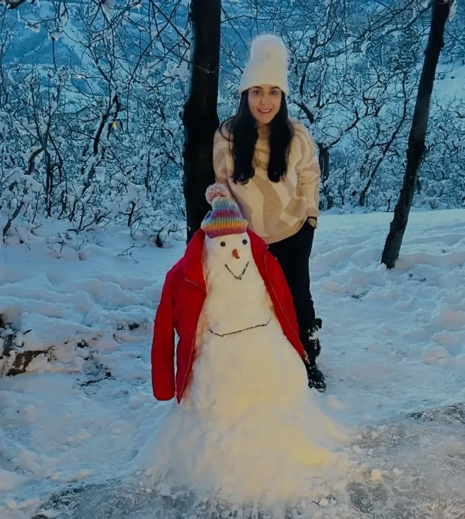 Is Preity Zinta Nostalgically Reliving Childhood in the Snow?