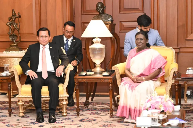 President Murmu meets Myanmar's U Min Aung Hlaing, invokes Buddhist ties and India's gateway role