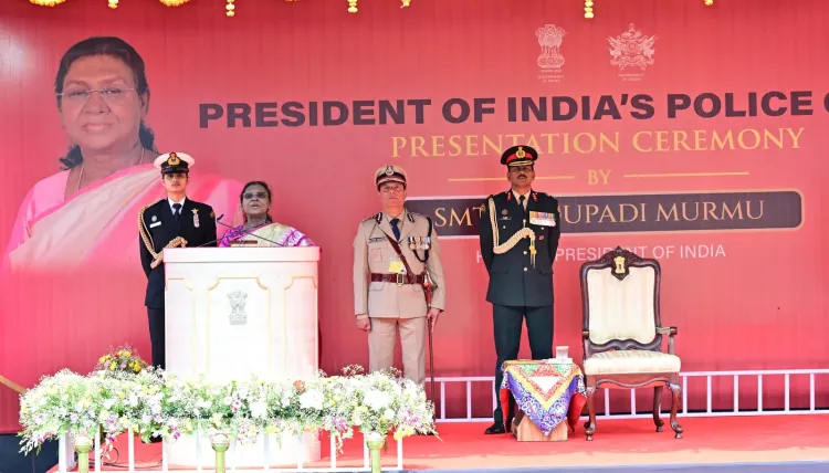 President Murmu presents Police Colour to Sikkim Police, urges citizen-centric policing