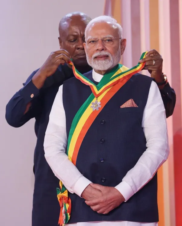What Honour Did Prime Minister Modi Receive in Ghana?