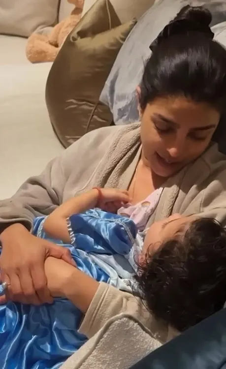 Priyanka Chopra teaches daughter Malti Durga Saptashati mantras