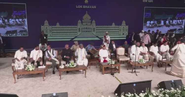 Priyanka Gandhi shares live feed of Bengaluru swearing-in ceremony