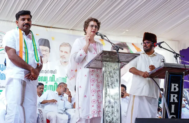 Priyanka Gandhi Intensifies Critique of Vijayan Government, Cites Lack of Support for Kerala's Issues
