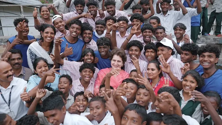 Priyanka Gandhi visits Noolpuzha school, celebrates tribal culture