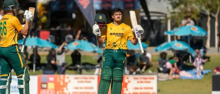Pretorius maiden T20 ton powers Proteas past Namibia by 11 runs