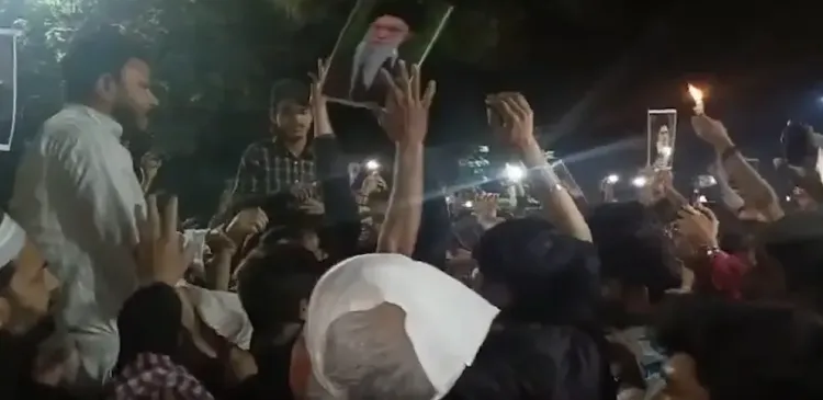 Demonstrations Erupt in AMU and Lucknow Following Khamenei's Passing