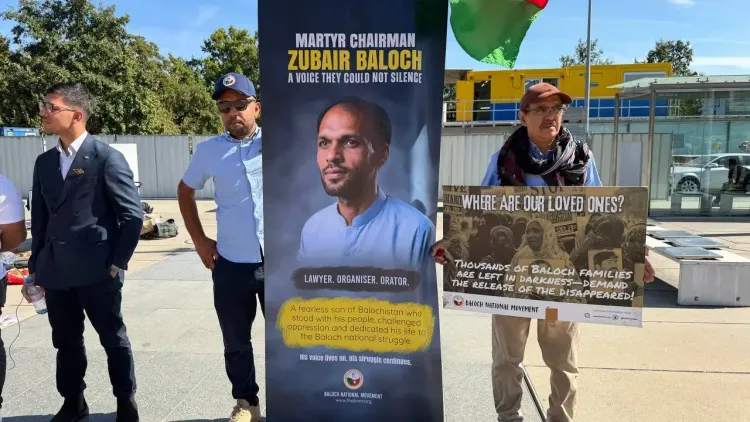 Balochistan abuses spotlighted at UN rights body as BNM rallies in Geneva