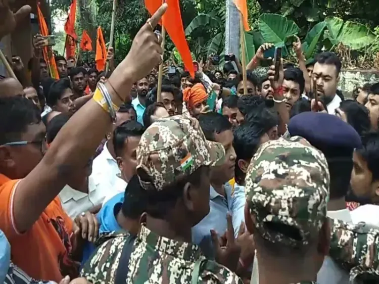 Ongoing Demonstrations in Tripura Against Violence Towards Hindus in Bangladesh